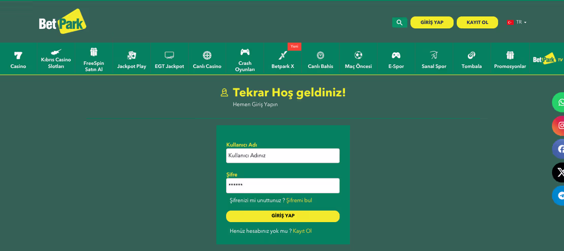 betpark giris